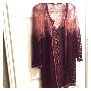 BKE lace cardigan